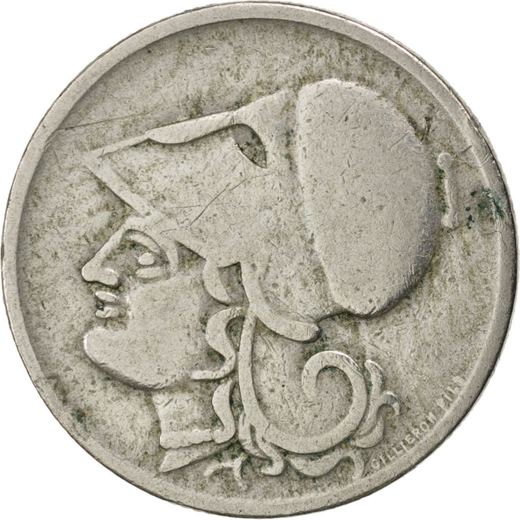 GREECE, Drachma, 1926, Vienne, KM #69, EF(40-45), Copper-Nickel, 23, 4.85