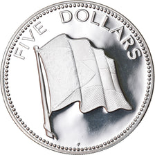 Coin, Bahamas, Elizabeth II, 5 Dollars, 1974, Franklin Mint, U.S.A., MS(65-70)