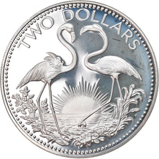 Coin, Bahamas, Elizabeth II, 2 Dollars, 1974, Franklin Mint, U.S.A., MS(65-70)