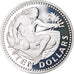 Coin, Barbados, 10 Dollars, 1973, Franklin Mint, MS(65-70), Silver, KM:17a