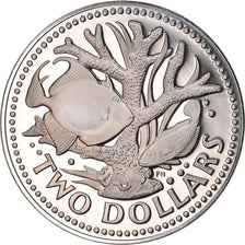 Coin, Barbados, 2 Dollars, 1973, Franklin Mint, MS(65-70), Copper-nickel, KM:15