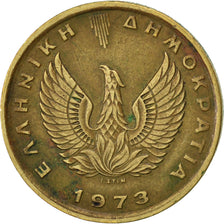 GREECE, Drachma, 1973, KM #107, EF(40-45), Nickel-Brass, 21, 3.93