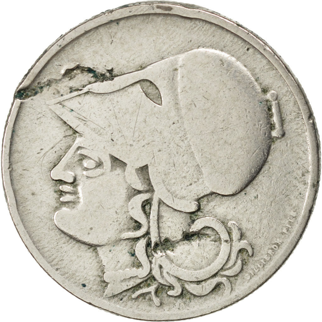 GREECE, 2 Drachmai, 1926, KM #70, VF(30-35), Copper-Nickel, 27, 7.81