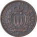 Coin, San Marino, 10 Centesimi, 1936, Rome, VF(30-35), Bronze, KM:13