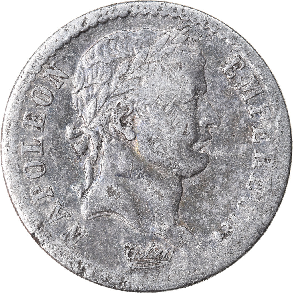 Coin, France, Napoléon I, 1/2 Franc, 1808, Paris, VF(30-35), Silver, KM:680.1