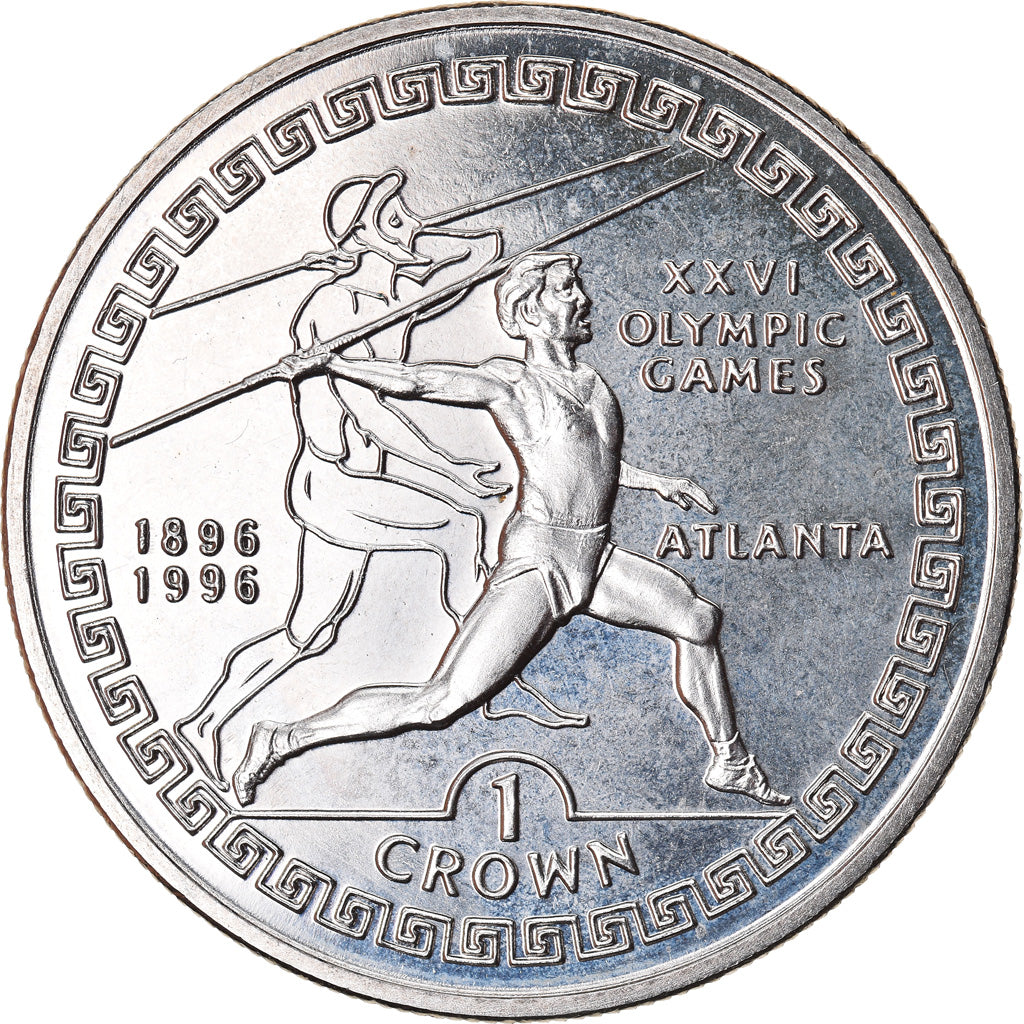 Coin, Gibraltar, Elizabeth II, Crown, 1995, MS(65-70), Silver, KM:302a