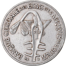 Coin, West African States, 50 Francs, 2001, Paris, EF(40-45), Copper-nickel