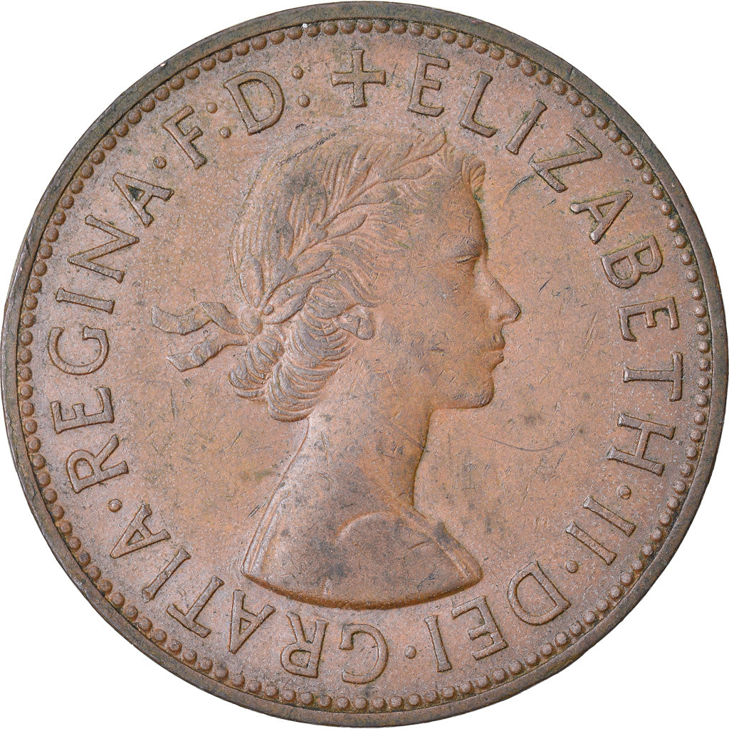 Monnaie, Grande-Bretagne, Elizabeth II, Penny, 1965, TB+, Bronze, KM:897