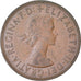 Monnaie, Grande-Bretagne, Elizabeth II, Penny, 1965, TB+, Bronze, KM:897