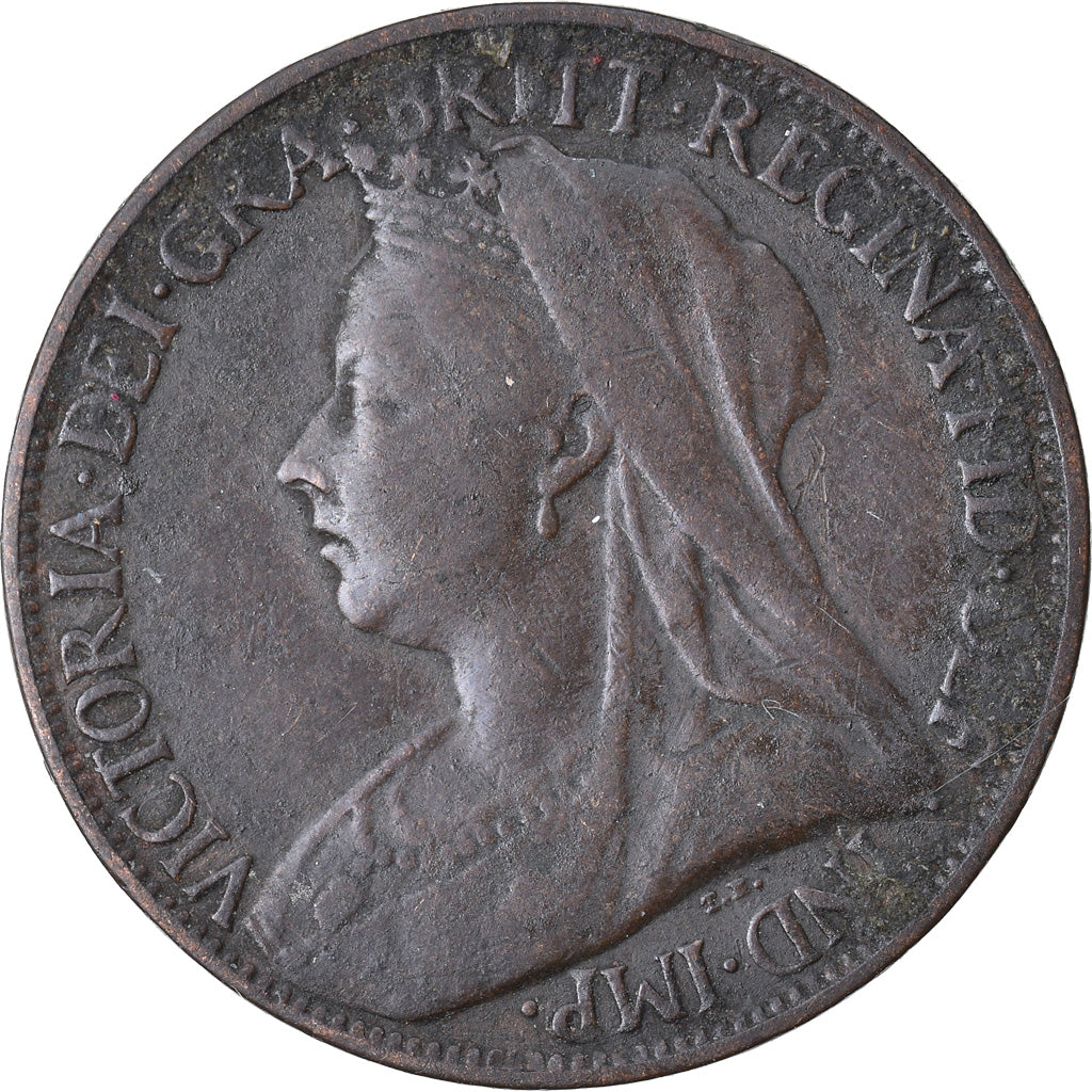 Coin, Great Britain, Victoria, Farthing, 1896, VF(30-35), Bronze, KM:788.1