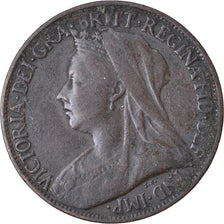 Coin, Great Britain, Victoria, Farthing, 1896, VF(30-35), Bronze, KM:788.1