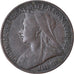 Coin, Great Britain, Victoria, Farthing, 1896, VF(30-35), Bronze, KM:788.1