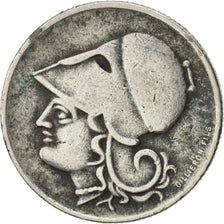 GREECE, 20 Lepta, 1926, KM #67, EF(40-45), Copper-Nickel, 1.79