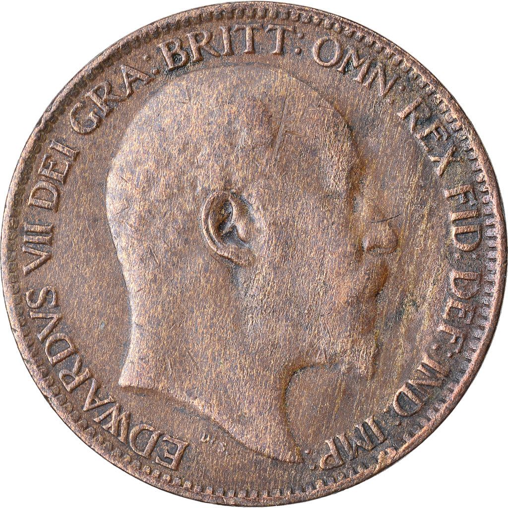 Münze, Großbritannien, Edward VII, Farthing, 1909, SS, Bronze, KM:792