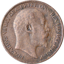 Münze, Großbritannien, Edward VII, Farthing, 1909, SS, Bronze, KM:792