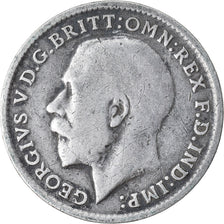 Moneta, Gran Bretagna, George V, 3 Pence, 1917, BB, Argento, KM:813