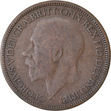 Moneda, Gran Bretaña, George V, 1/2 Penny, 1926, BC+, Bronce, KM:824