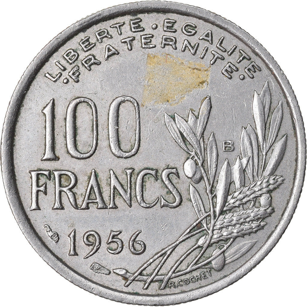 Coin, France, Cochet, 100 Francs, 1956, Beaumont - Le Roger, EF(40-45)