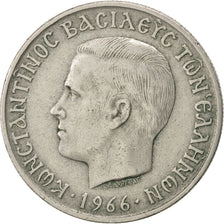 GREECE, 5 Drachmai, 1966, KM #91, AU(50-53), Copper-Nickel, 27.5, 8.78