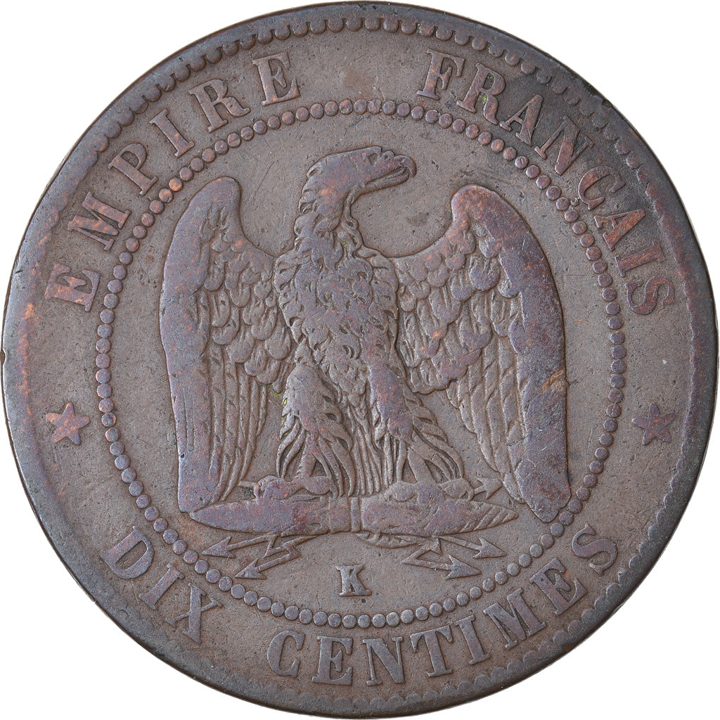 Coin, France, Napoleon III, Napoléon III, 10 Centimes, 1861, Bordeaux