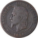 Coin, France, Napoleon III, Napoléon III, 10 Centimes, 1861, Strasbourg