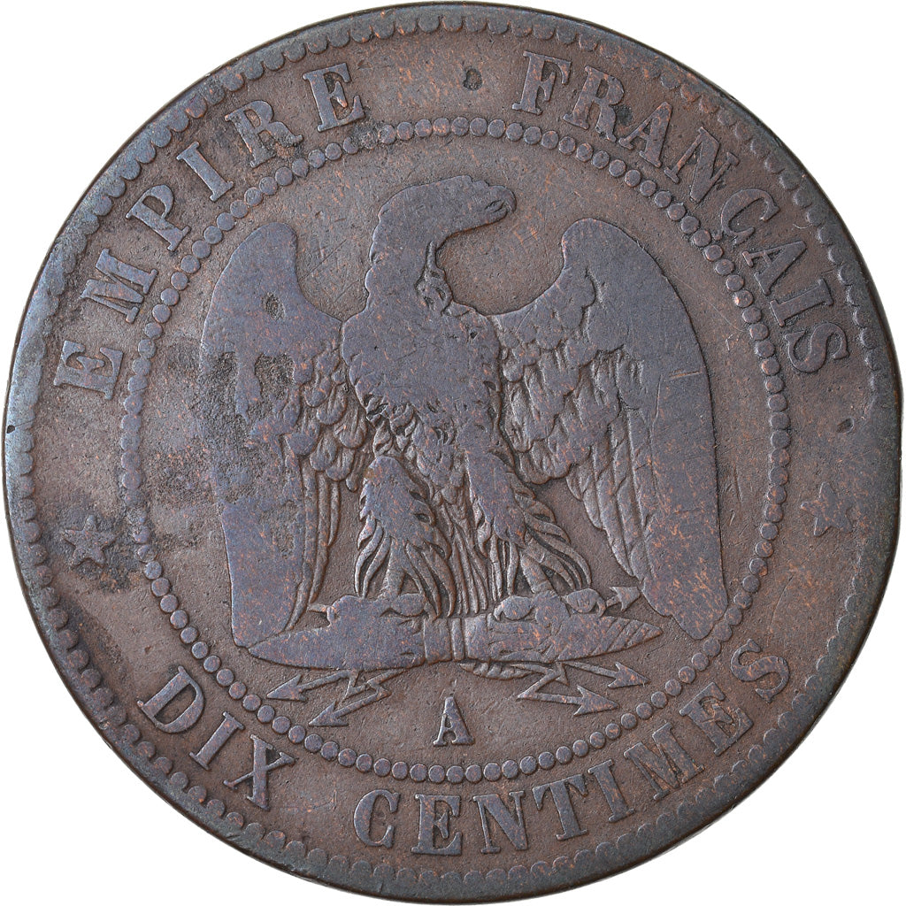 Münze, Frankreich, Napoleon III, Napoléon III, 10 Centimes, 1863, Paris, S+