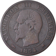 Monnaie, France, Napoleon III, Napoléon III, 5 Centimes, 1854, Strasbourg, TB+