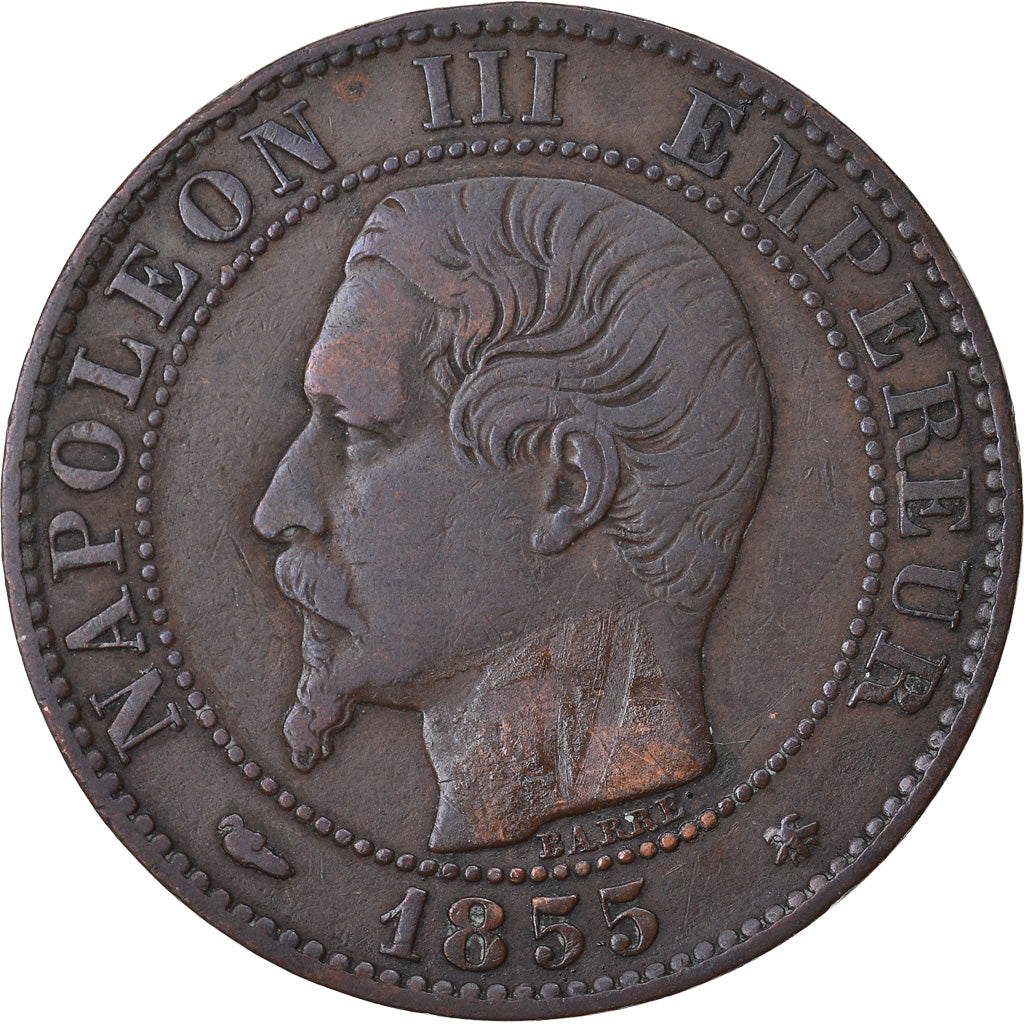 Coin, France, Napoleon III, Napoléon III, 5 Centimes, 1855, Strasbourg