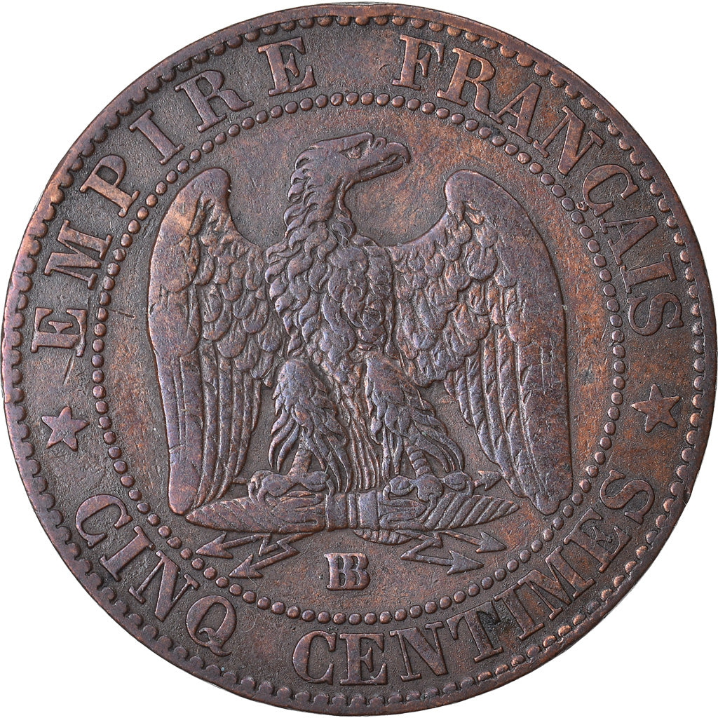 Coin, France, Napoleon III, Napoléon III, 5 Centimes, 1855, Strasbourg