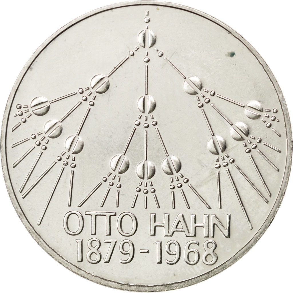 GERMANY - FEDERAL REPUBLIC, 5 Mark, 1979, Karlsruhe, KM #151, AU(55-58),...