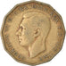 Münze, Großbritannien, George VI, 3 Pence, 1938, S+, Nickel-brass, KM:849