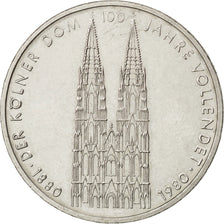 GERMANY - FEDERAL REPUBLIC, 5 Mark, 1980, Stuttgart, KM #153, AU(55-58),...