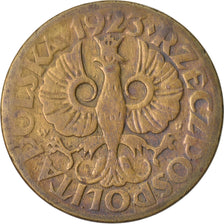 Coin, Poland, 5 Groszy, 1923, Warsaw, VF(30-35), Brass, KM:10