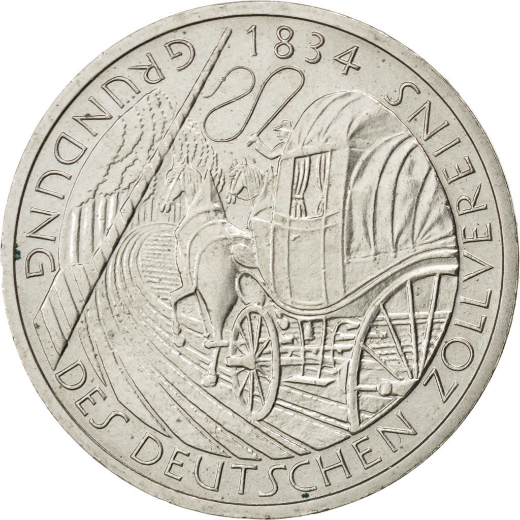 GERMANY - FEDERAL REPUBLIC, 5 Mark, 1984, Munich, KM #160, AU(55-58),...