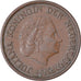 Moneda, Países Bajos, Juliana, 5 Cents, 1957, MBC, Bronce, KM:181
