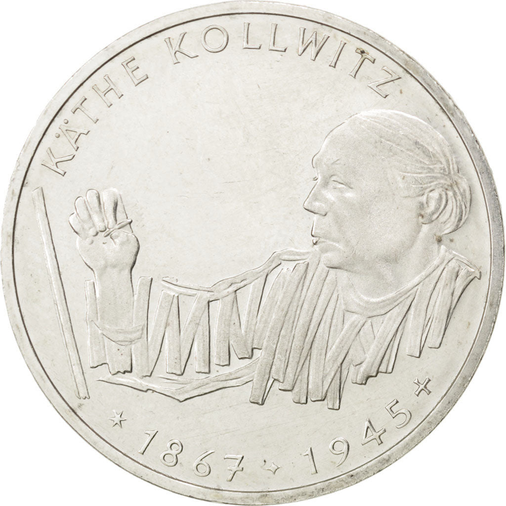 Allemagne, République Fédérale, 10 Mark 1992 G, KM 178