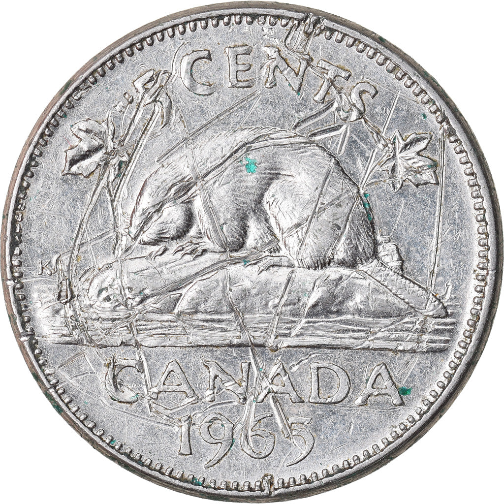 Monnaie, Canada, Elizabeth II, 5 Cents, 1965, Royal Canadian Mint, Ottawa, TB+