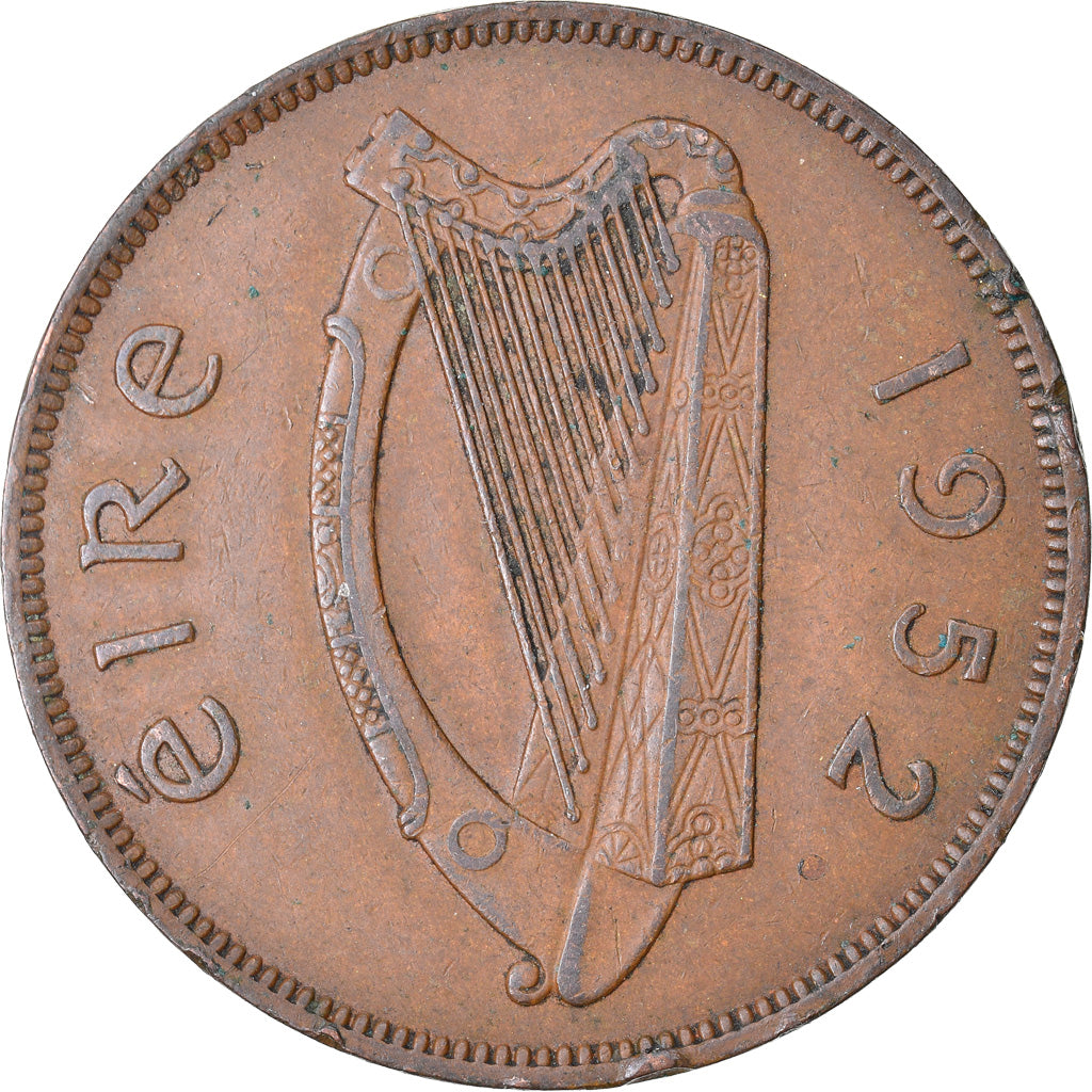 Coin, IRELAND REPUBLIC, Penny, 1952, EF(40-45), Bronze, KM:11