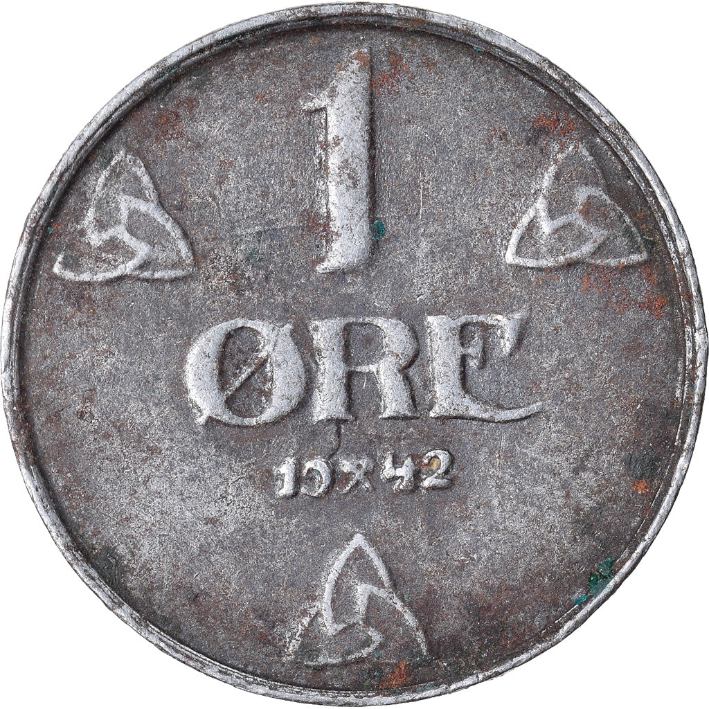 Coin, Norway, Haakon VII, Ore, 1942, VF(30-35), Iron, KM:387
