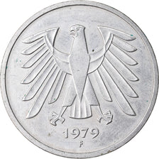 Coin, GERMANY - FEDERAL REPUBLIC, 5 Mark, 1979, Stuttgart, EF(40-45)