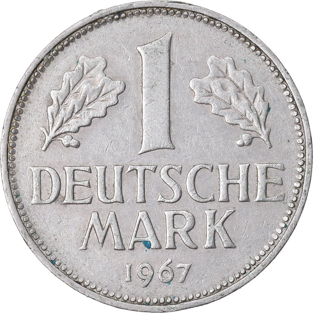 Moneta, GERMANIA - REPUBBLICA FEDERALE, Mark, 1967, Stuttgart, BB, Rame-nichel