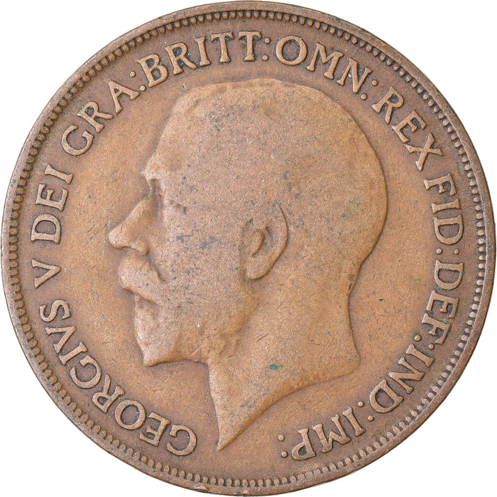 Münze, Großbritannien, George V, Penny, 1915, S+, Bronze, KM:810
