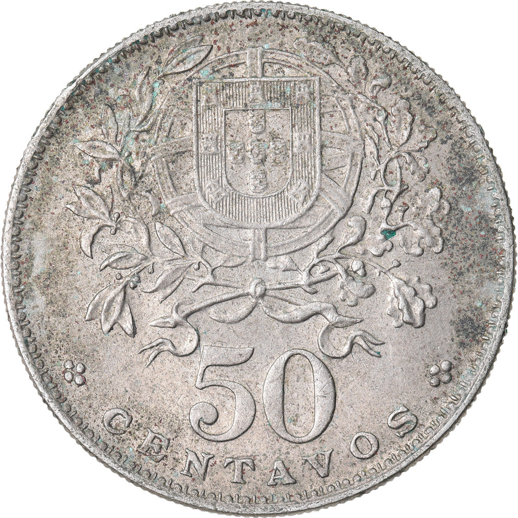 Münze, Portugal, 50 Centavos, 1967, S+, Copper-nickel, KM:577