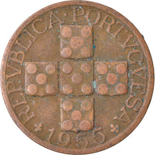 Coin, Portugal, 20 Centavos, 1955, VF(30-35), Bronze, KM:584