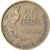 Moneta, Francia, Guiraud, 20 Francs, 1952, Paris, MB+, Alluminio-bronzo