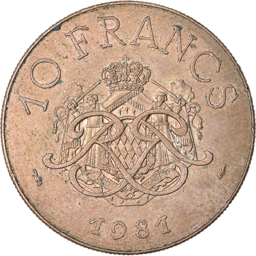 Coin, Monaco, Rainier III, 10 Francs, 1981, Paris, VF(30-35)