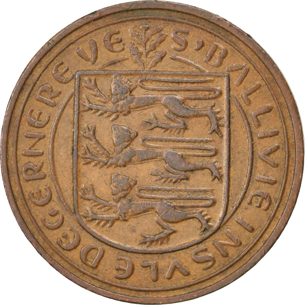GUERNSEY, 2 New Pence, 1971, KM #22, AU(55-58), Bronze, 25.91, 7.10