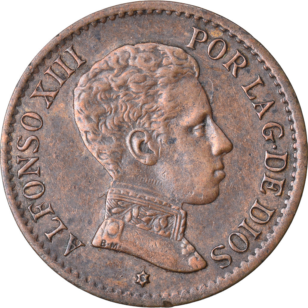 Monnaie, Espagne, Alfonso XIII, Centimo, 1906, Madrid, TTB, Bronze, KM:726