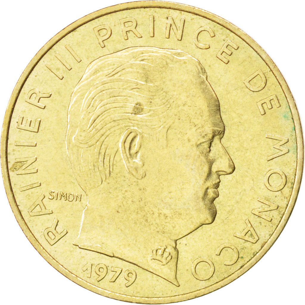 MONACO, 20 Centimes, 1979, KM #143, MS(60-62), Aluminum-Bronze, 23.5, Gadoury...