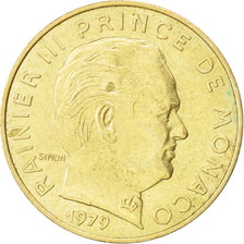 MONACO, 20 Centimes, 1979, KM #143, MS(60-62), Aluminum-Bronze, 23.5, Gadoury...